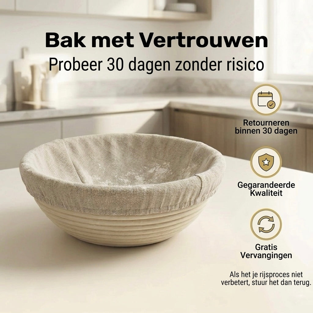 Rijsmandje van natuurlijk rotan