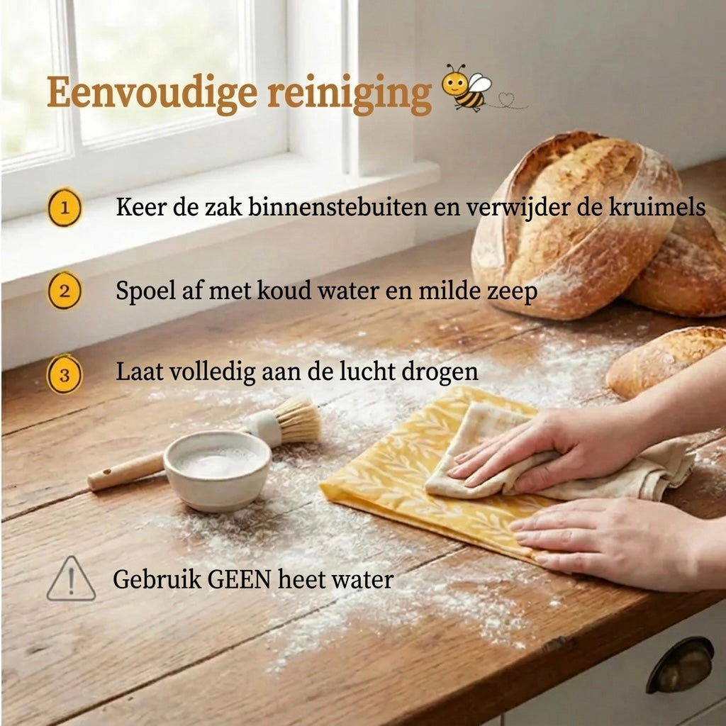 Premium 100% Katoen-Bijenwas Broodzakken
