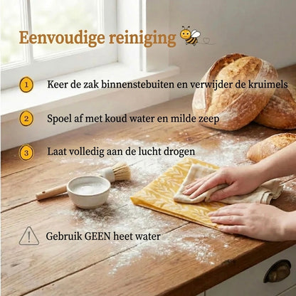 Premium 100% Katoen-Bijenwas Broodzakken
