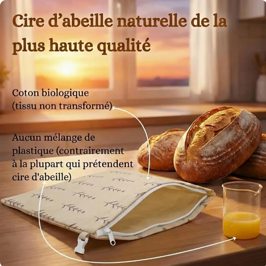 Premium 100% Katoen-Bijenwas Broodzakken