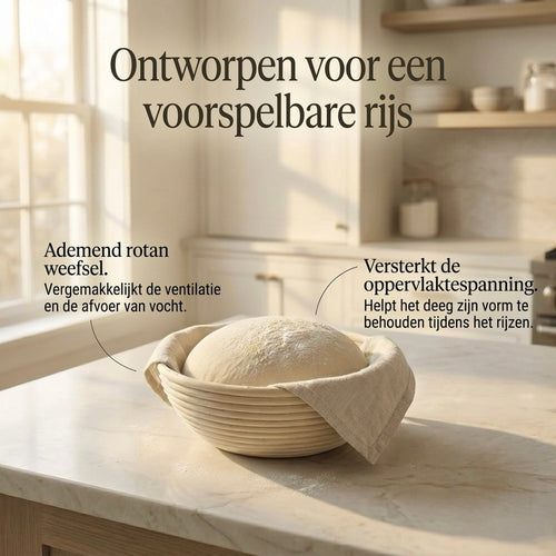 Rijsmandje van natuurlijk rotan