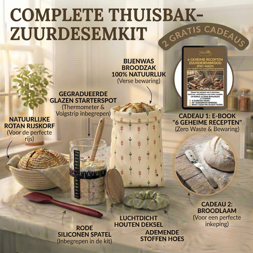 Complete Zelfmaak-set voor Zuurdesem